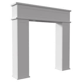 Fireplace console TWIST white self-assembly