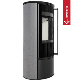 Krb ERIK Ø150 5,5kW GREY SATIN ocel víko tiché zavírání madlo Jatoba