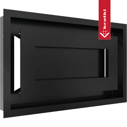 Lüftungsgitter WIND 22x37 schwarz