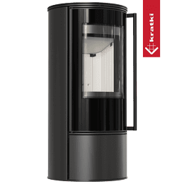 Freestanding steel stove KOZA SKADI with closure