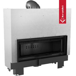 Krbová vložka z oceli KRATKI MB 100 14 kW Ø 200 zvedací dveře černá Thermotec