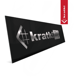 Bord met logo KRATKI PRO 75x20 cm