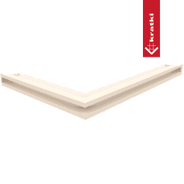 Vent Cover LUFT corner right 54,7x76,6x6 cream Slim