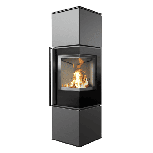 Wood burning steel stove REN/M right Ø 150 7 kW