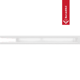 Eck-Lüftungsgitter LUFT 56x56x6 weiß Slim