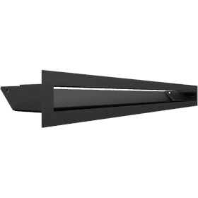 Kratka wentylacyjna kominkowa LUFT 6x60 czarna Slim