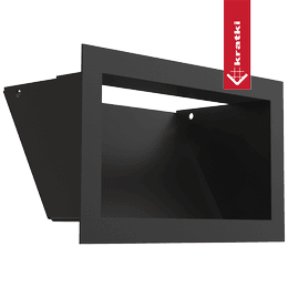 Kratka wentylacyjna kominkowa LUFT 12x20 czarna Slim