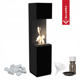 portal Bioetanol kamin SIERRA TÜV crni set