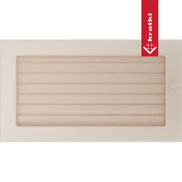 Ventilacijski poklopac 17x30 krem ​​s roletama