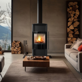 Wood burning steel stove TOFA Ø 150 8 kW