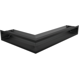Eck-Lüftungsgitter LUFT rechts 40x60x9 schwarz Slim