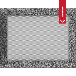 Ventilkåpa 22x30 svart och silver