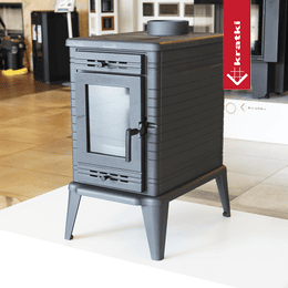 Poêles à bois Fonte KRATKI K10 Ø 150 10 kW avec plaque de cuisson