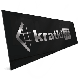 Board with logo KRATKI PRO 150x40 cm