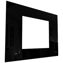 szyba czarna  OSCAR black panel hartowana, lakierowana, poler 630x900