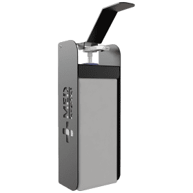 MED black disinfection liquid and gel dispenser
