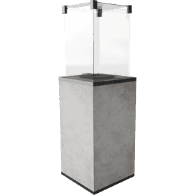 Terrassenheizer Patio Quarzsinter Oxide Grigio manuelle Steuerung 8,2kW