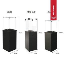 Patio Kaasulämmitin Patio Mini Steel manuaalinen 8,2 kW