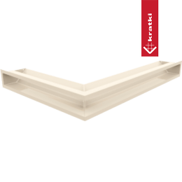 Capac aerisire LUFT colt dreapta 54,7x76,6x9 crem Slim