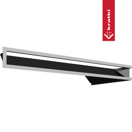 Kratka kominkowa LUFT lewy 80x40x9 szlifowana Slim