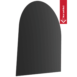Stålfot for frittstående komfyr MODELL 5 80x90 cm sort