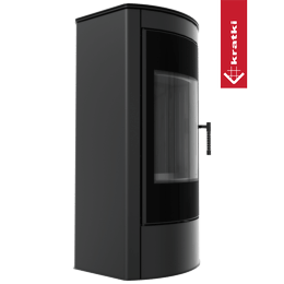 Vedfyrt stålovn TITAN GRILLER Panorama Ø 150 11 kW