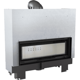Steel fireplace MB100 14 kW Ø 200 Lift-up