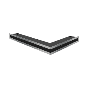 Kratka wentylacyjna kominkowa LUFT narożny lewy 60x40x6 szlifowana