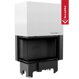 Acél kandalló KRATKI VNL 810/410 14 kW Ø 200 Lift-up fekete thermotec