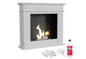 Portal Bioethanol fireplace NOVEMBER TÜV white self assembly GIFTS