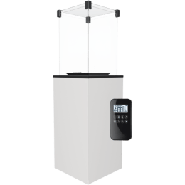Patio Gāzes sildītājs Stikla Panelis Balts automātisks 8,2 kW