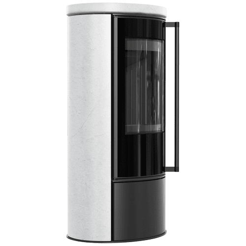 KRATKI ERIK Ø150 5,5 kW Keramikofen WHITE NATURAL Deckel Softclose Termotec