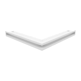 Kratka wentylacyjna kominkowa LUFT narożny 56x56x6 biała