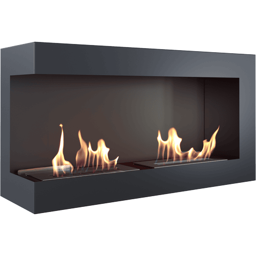 Wall mounted Bioethanol fireplace DELTA 900 TÜV left-sided