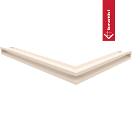 Kratka LUFT narożny lewy 76,6x54,7x6 kremowa Slim