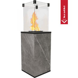 Ogrzewacz tarasowy Patio Mini spiek Natur Piet Grey sterowanie manualne 8,2 kW