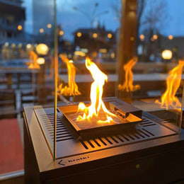 Patio Gassvarmer Patio Mini Quartz Sinter Base Panel Naturali Grigia 8,2 kW