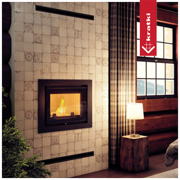 Kominek z płaszczem wodnym KRATKI ZUZIA DECO 12 kW Ø 200