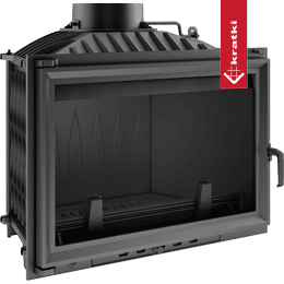 Chimenea de leña de hierro fundido KRATKI WIKTOR 14 kW Ø 200
