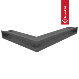 Griglia di ventilazione LUFT angolo destra 54,7x76,6x9 grafite