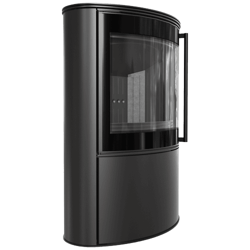 Stalowy piec wolnostojący BJORN Ø 150 7kW czarny termotec