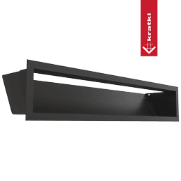 Kratka wentylacyjna kominkowa LUFT 12x60 czarna