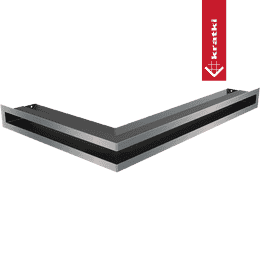 Rejilla de ventilación LUFT esquina derecha 40x60x6 suelo Slim