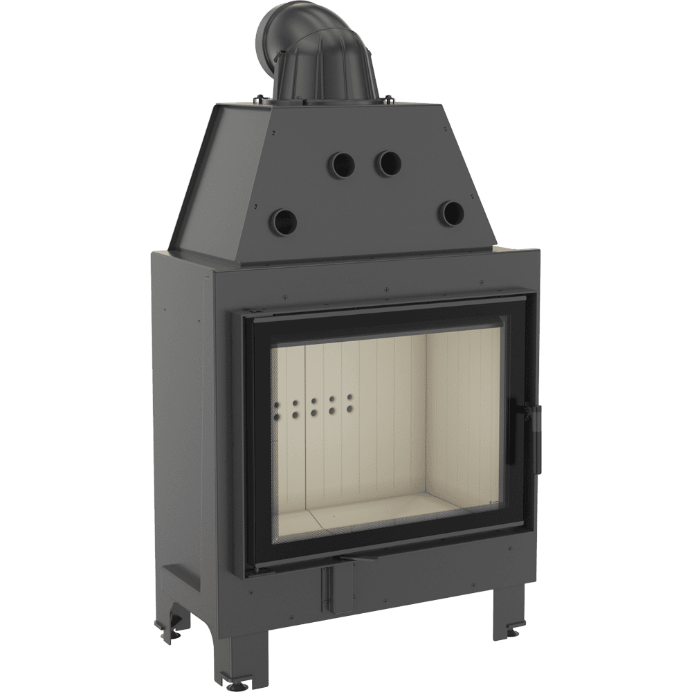 Steel fireplace KRATKI MBA 17 kW Ø 200