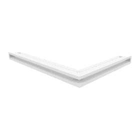 Kratka wentylacyjna kominkowa LUFT narożny lewy 76,6x54,7x6 biała