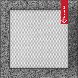 Rejilla de ventilación 22x22 negro y plata