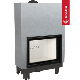 Stalen haard KRATKI MBA 17 kW Ø 200 Lift-up