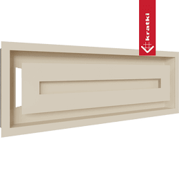 Kratka wentylacyjna kominkowa WIND 17x49 kremowa