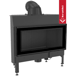 Focar semineu KRATKI NADIA 14 kW Ø 200 termotec negru