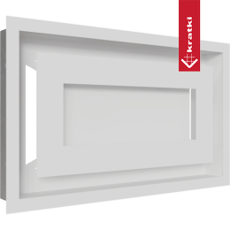 Ventilasjonsdeksel WIND 22x37 hvit